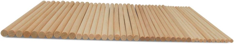 Wooden Dowel Asssortment 80 Dowel Rods 12 inches Long by Woodpeckers