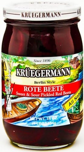 Kruegermann Rote Beete Sweet and Sour Pickled Red Beets 16 floz