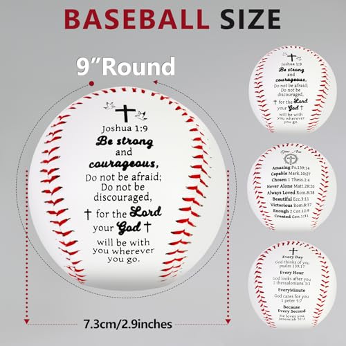 AKAIXI 3-Pack First Communion Gifts for Boys 8-12 Baptism Baseball Gifts 1st Confirmation Gift Inspirational Bible Verses Baseball Christian Catholic Religious Kids Godson Birthday Gift Christening — view 5