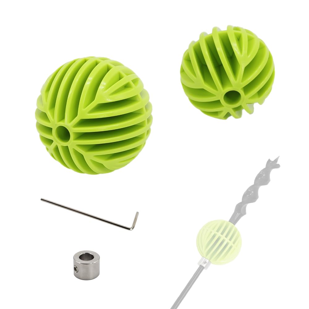EMILYPRO Flex Shank Installer Drill Bit Guide Tools/Cable Bit Bumper Balls for 1/4" Shank/in-Wall Drill Guide Kit 1-3/4" & 2-5/16" - S/4+Tool