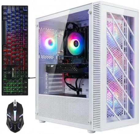 STGAubron Gaming PC Desktop,Core I7,RX 470 8G,16G RAM,512G SSD