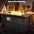 Altrigus 42" Fire Pit Table with Propane Gas,Patio Rectangular Firepit Tables with Lid & Rain Cover & Lava Rocks,Outdoor 50,000 BTU Fire Table for Outside Deck Backyard Balcony
