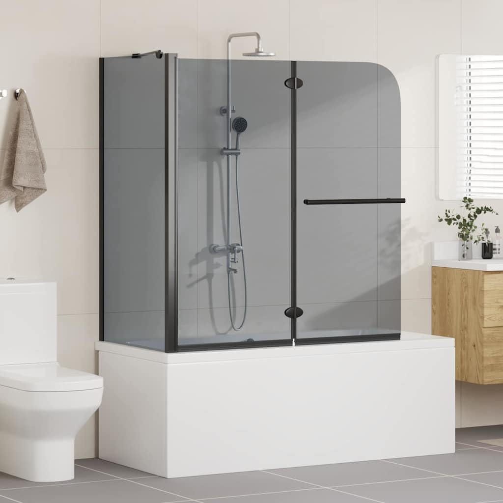 Box doccia 120 x 67 x 129 cm pieghevole in vetro ESG e alluminio box doccia girevole per il bagno