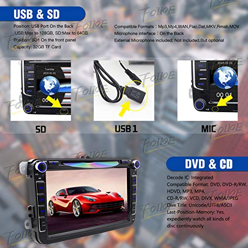 Doppio DIN GPS Car stereo 20,3 cm touchscreen