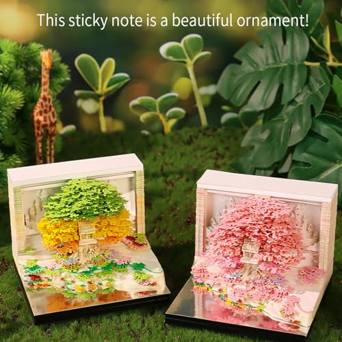 Bloc-notes en papier 3D détachable calendrier 2026 idée cadeau originale LED