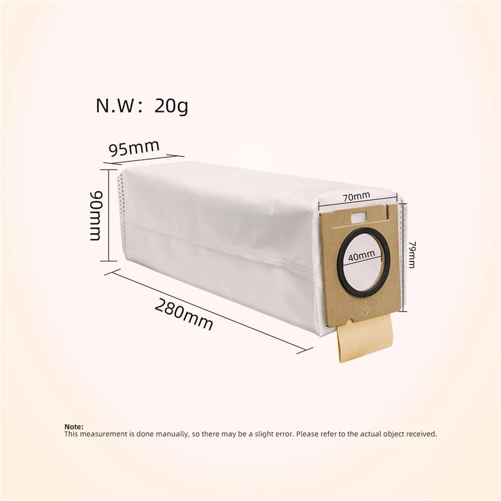 Compatible With Uwant V500 Vacuum Dust Bag & HEPA Filter Kit | Compatible With Uwant V500 Vacuum Cleaner Replacement Consumable Parts(Set4)
