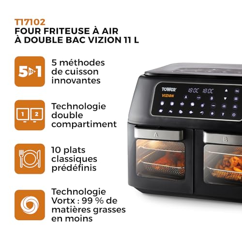 Air Fryer Tower Vortx Vizion 11L Double