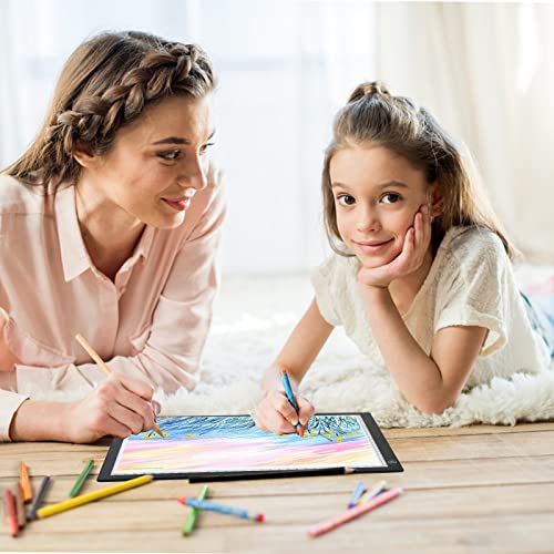 Rtjoy A4 Led Light Pad, Usb Powered Drawing Board, Adjustable Brightness Tracing Box Ideal For Diamond Painting, Weeding Vinyl, Viewing Slides, Stenciling, Embossing, Quilting Stencils (Black) #TOP6