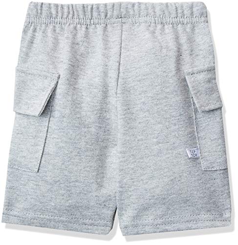 Shorts moletinho, Tip Top, Unissex, Cinza (Mescla), P