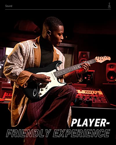 Donner 39 Inch Electric Guitar, Seeker Series Dst-400 Solid Alder Body Electric Guitar For Intermediate & Pro Players, Single Coil Split System & Tremolo Bridge, Bonus Bag, Cable, Strap #TOP6