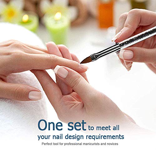 Sunwuun 6 Piece Nail Brush Set, Nail Art Dotting Pens Kit Includes Acrylic Rhinestone Crystal Brush Salon Decoration… – Bild 8