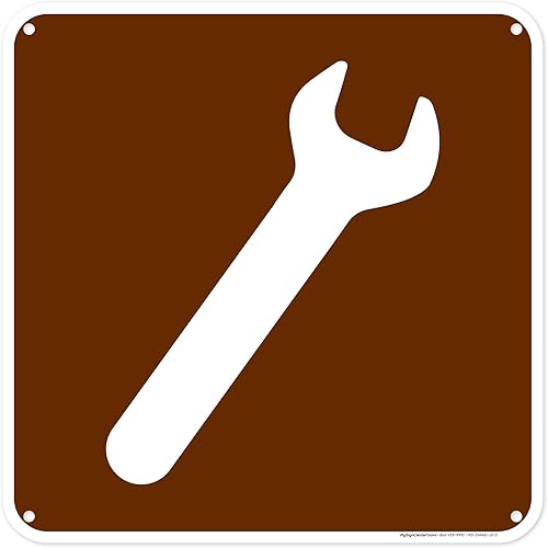 Miniatura 14 de Letrero gráfico de mecánico, 12 x 12 pulgadas, aluminio 040 libre de óxido, resistente a la decoloración, fabricado en Estados Unidos por My Sign