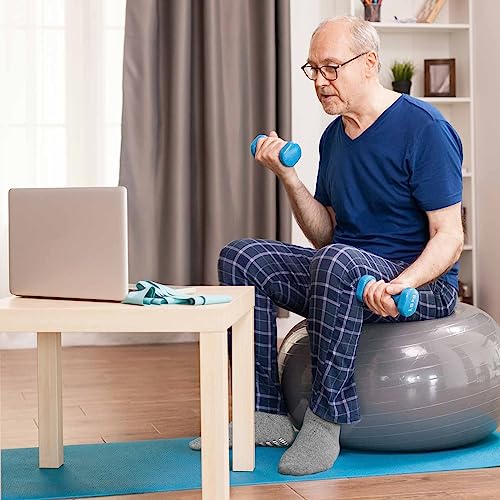 Image of ZAKASA Non Slip Grip Socks - Non Skid Crew Grippy Socks for Men Women Anti Slip Grippers for Elderly Hospital Yoga Pilates