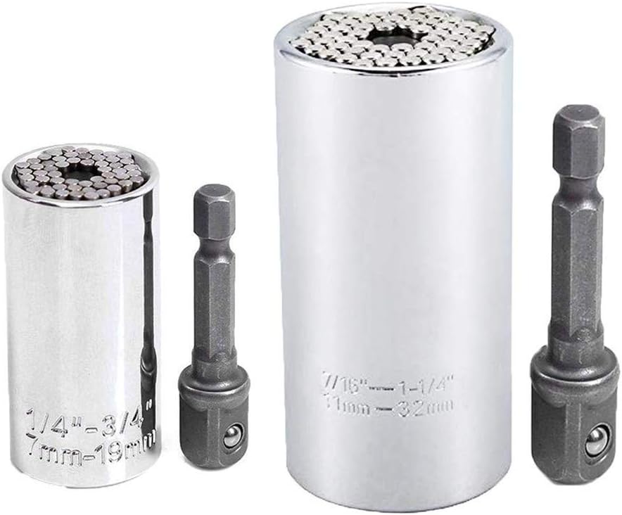 Produktbild von HRB Steckschlüssel-Set 7–19 Mm – Universal Multinuss Mit Adapter Für Alle Schrauberfälle