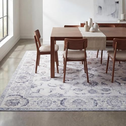 Tapis antidérapant 160x200cm fini les glissades dans le salon gris - 3
