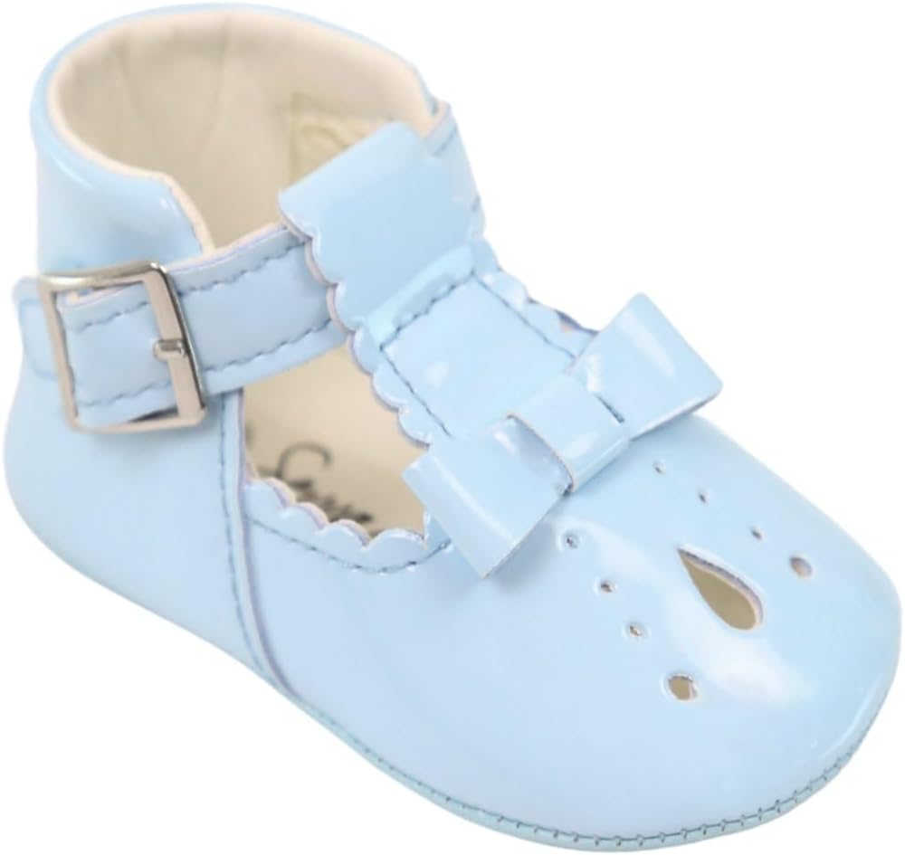 Baby Unisex Patent Mary Jane T-Bar Shoes - Perfect Footwear for Special Occasions