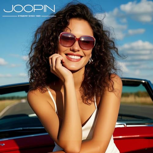 Image of Joopin Oversized Sunglasses for Women Stylish Big Rectangle Polarized UV Protection Ladies Goggles