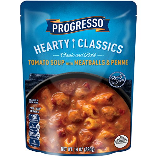 Progresso Hearty Classics Classic & Bold Tomato Soup with Meatballs & Penne, 14 oz