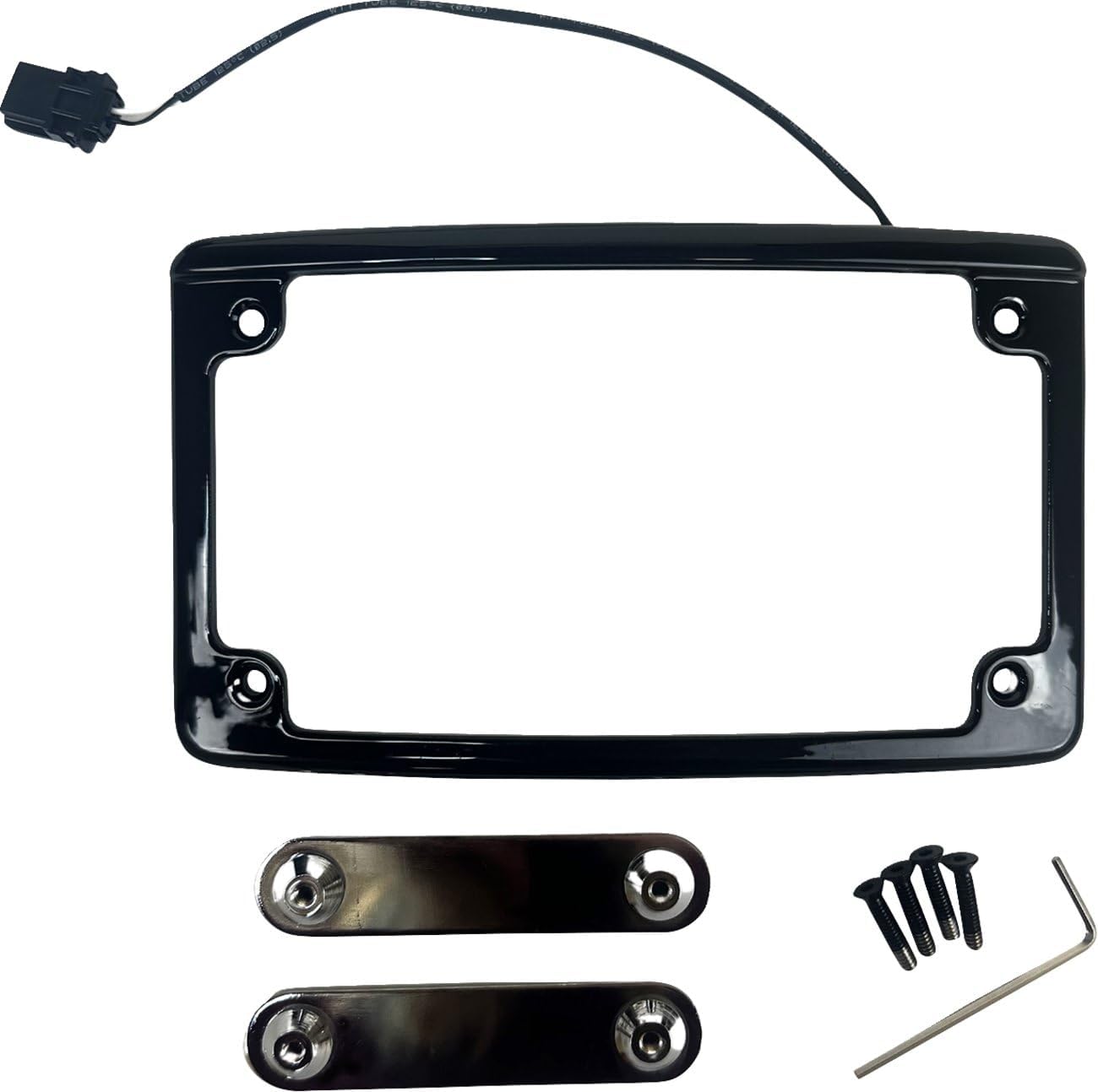 Custom Dynamics LPF-RAD-23CVO-B Illuminated CVO License Plate Frame - Black
