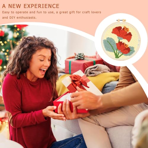 Kit de agulha de punção, kit de costura de punção de tecelagem | Kit de agulhas de perfuração Bordad