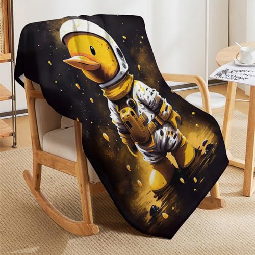 Manta mullida Duck Astronaut para tardes de sofá y películas en invierno 5