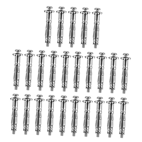 CIYODO 25 Pack Plasterboard Fixing Screws Hollow Brick Expansion Screws Wall Anchors for