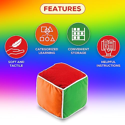 Toddler's Play And Learn Cube: The First Fun Learning Game! Explore Colors, Numbers, Moods/Emotions, Letters, Language Skills. Roll Cube, Draw Card, Enjoy! Suitable For Autism, Adhd, Stem #TOP1