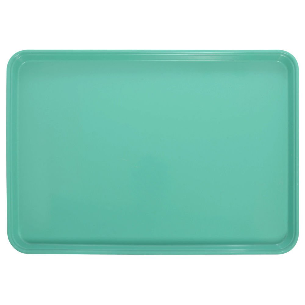 Green Fiberglass Market Display Tray - 26"L x 18"W x 1"H by Cambro – 26" x 18" x 1", Plastic, Green, Model 99511133987