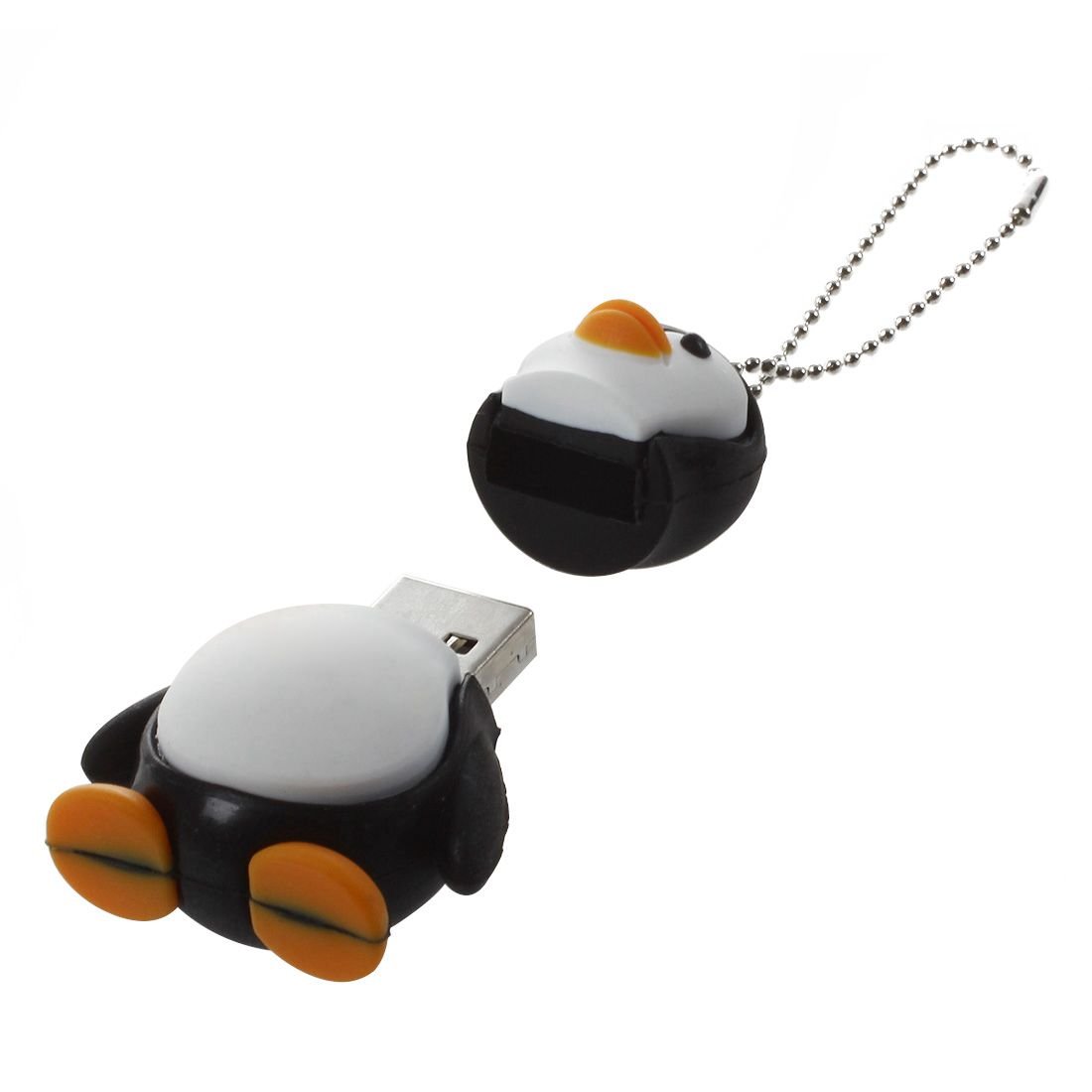 USBフラッシュドライブ 16GB ペンギン 韓国 かわいい 未使用】ペンギン型のUSB 16GB かわいい チェーン付き