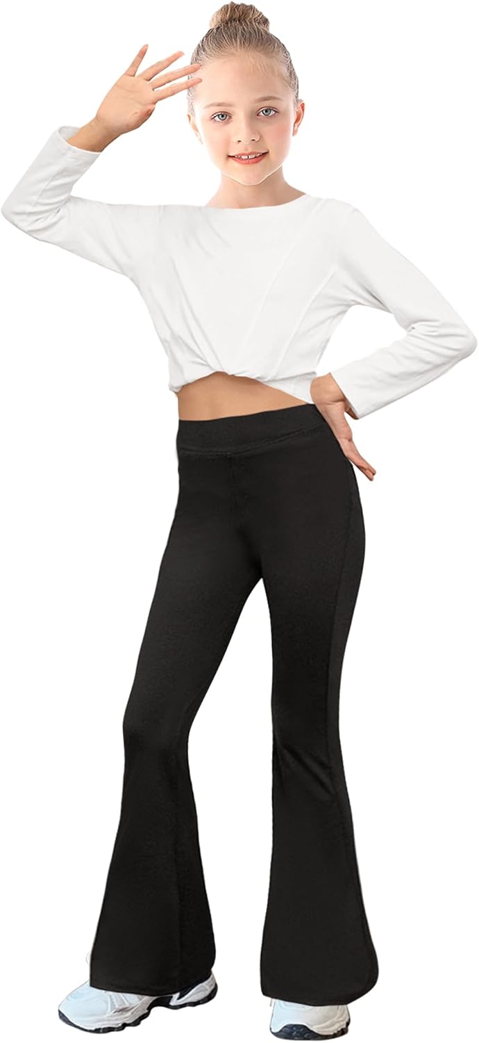 WSPLYSPJY Women's Print Stretch Bell Bottom Flare Palazzo Pants Trousers - Image 3