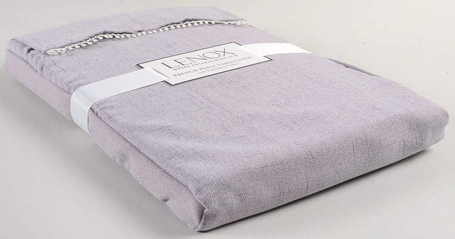 Lenox French Perle - Mantel oblongo, color violeta (60 x 84 pulgadas)