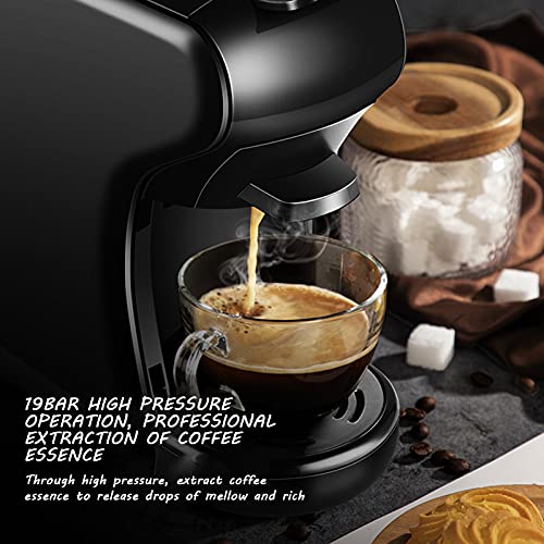 Image of FATHOM 3-in-1 Espresso Machine for Ground Coffee | Pods & Capsules |19 Bar Pressure | Fast Heat | One Touch Control | 1450W