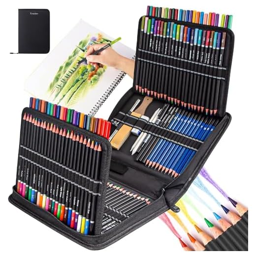 Tensine 146PCS Art Supplies Drawing Kit, Pencils for Sketching - Include Colored, Graphite, Metallic, Charcoal Pencil, Ideal Gift Beginners & Professional Artists Teens Adults, 145 Piece Set