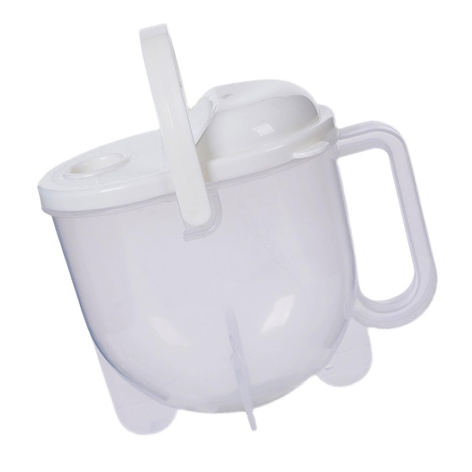 jiingekk Rice Washer Strainer Bowl with Top Drainer and Handle Small Colander Washing Bowl Rice Cleaner for Multigrain Beans Vegetable Washer