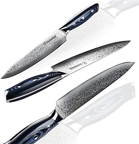 Set Cuchillos Cocina 2 Piezas Acero Damasco miniatura 6