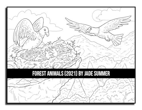 Forest Animals: An Adult Coloring Book with 50 Adorable Images of Woodland Creatures, Beautiful Flowers, Nature Scenes, and More! - Image 36