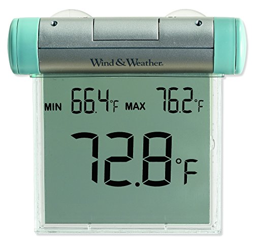 Easy-to-Read Weather-Resistant Outdoor Digital Window Thermometer