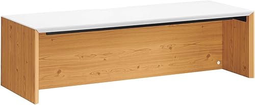 Miniatura 8 de Modway Kinetic - Escritorio de oficina en casa de 49 pulgadas para montaje en pared, color cereza negra