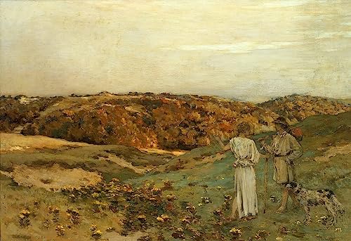 Toile Tobie et l'ange Jean Charles Cazin pour décorer un salon élégant en format 60x90cm