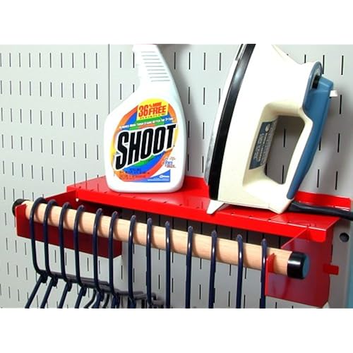Pegboard Paper Towel Holder And Dowel Rod Pegboard Shelf