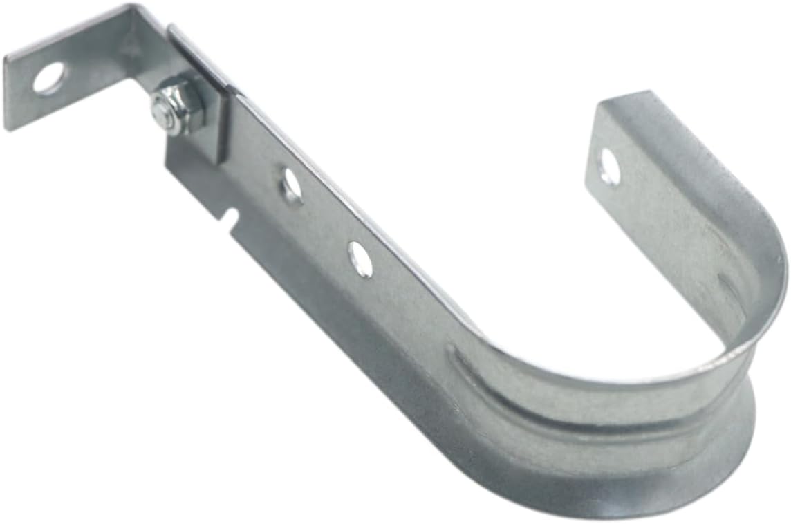 Xadnitu Cable Support J Hook with Angle Clip, 2" Heavy Duty Metal Wire Cable Support J-Hook Hangers for Attaching Horizontal Surfaces & 1/4" Threaded Rod (20 Pack)