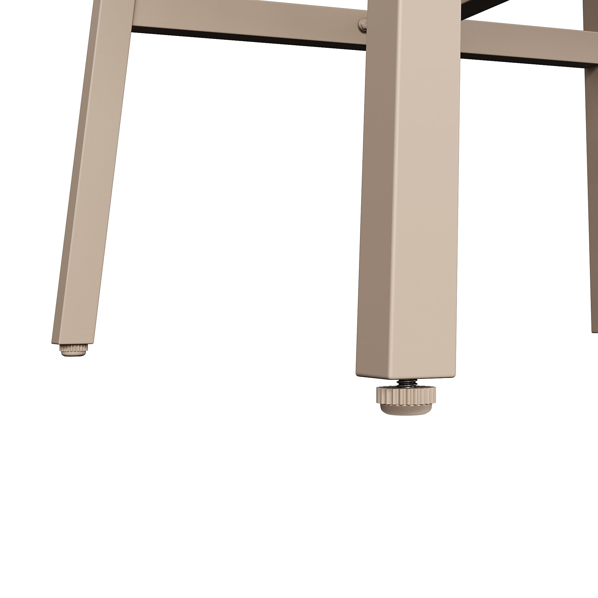 Ensemble Salon de Jardin Extérieur 8 Places Table Verre Trempé Métal Galvanisé Coussins Kaki 238x61x78 cm