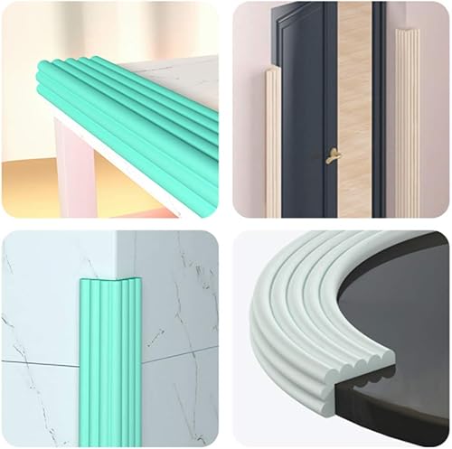 Miniatura 3 de Protectores de bordes suaves extra anchos para bebé con adhesivo fuerte precintado de 2M, protectores de seguridad a prueba de bebés, espuma