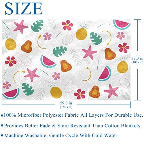 Couverture douce de lit haut de gamme avec imprimé tropical chic - 6