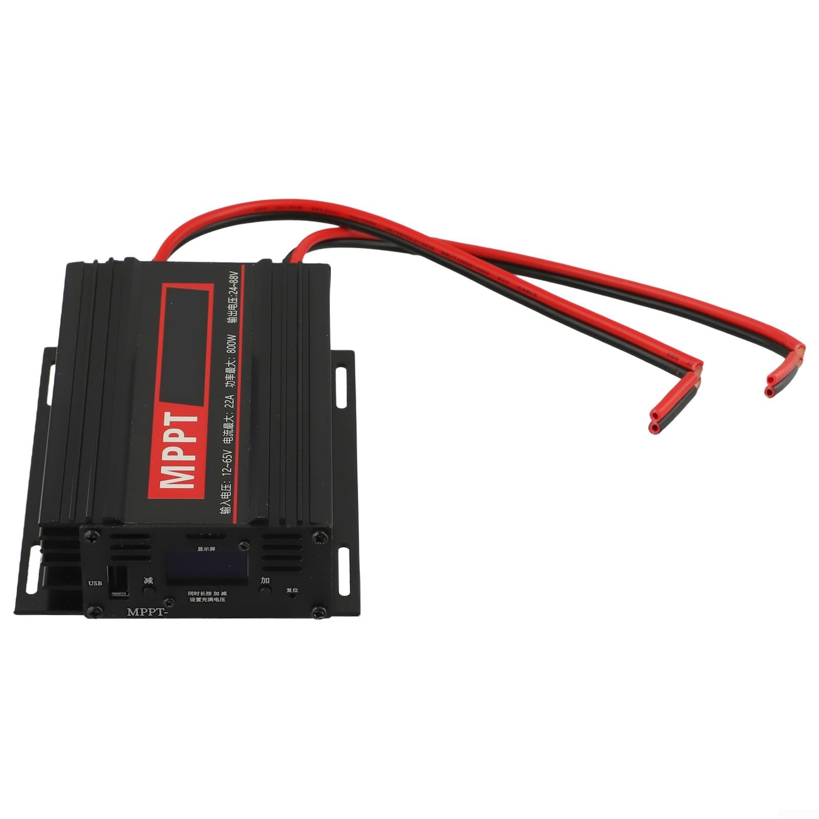 MPPT Solarladeregler, 800 W, hohe Effizienz für 24 V, 36 V, 48 V, 60 V, 72 V, für Akku für Ladegerät, Boot, Marine (1 Stück)