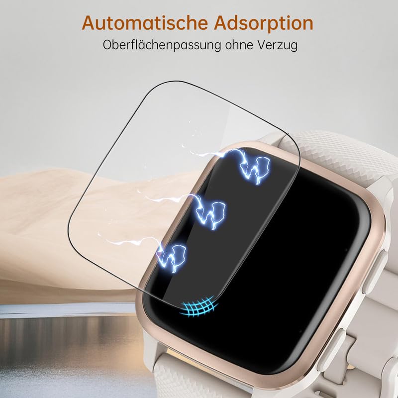 Jewloofa Panzerglas Für Garmin Venu Sq 2 - 4 Stück Displayschutz Mit 9H Härte