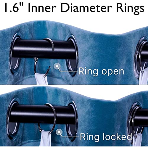 Rose Home Fashion Thermal Insulated Blackout Curtain Liner 2 Panels Per Set-Ring Included- Blackout Liner For 84 Inch Curtains, Curtain Liner 100% Darkening: 50"X80" 2Pieces-Ring #TOP3