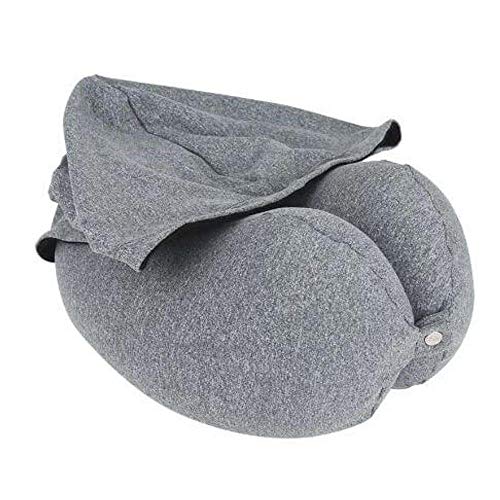 Almofada De Pescoço Flex Com Capuz Fom Cinza - Loja FOM