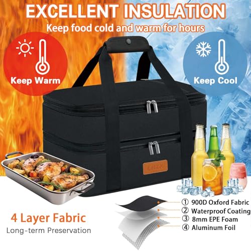 Support de cocotte isotherme LHZK grande capacité double compartiment extensible - 2