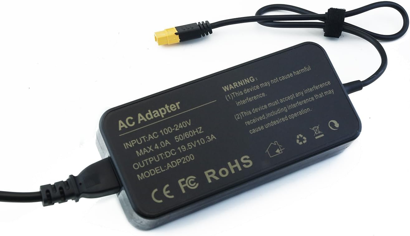 ToolkitRC Bloc d'alimentation AC 180 W Puissance de sortie XT60 Fiche 19,5 V 9,23 A pour chargeur de batterie RC LiPo Chargeur d'équilibre comme iSDT DC Chargeur prise UE
